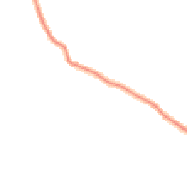 Night-time road noise heatmap for TR26 2TS