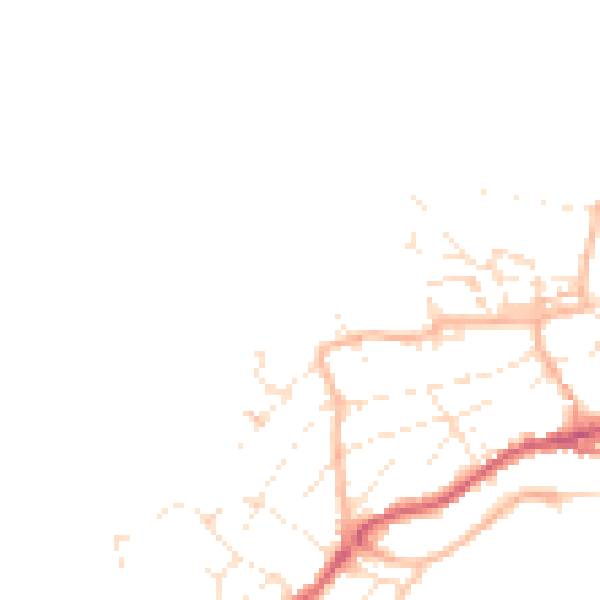 Daytime road noise heatmap for TR26 3AA