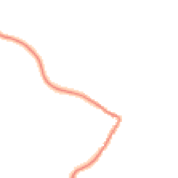 Night-time road noise heatmap for TR26 3BG