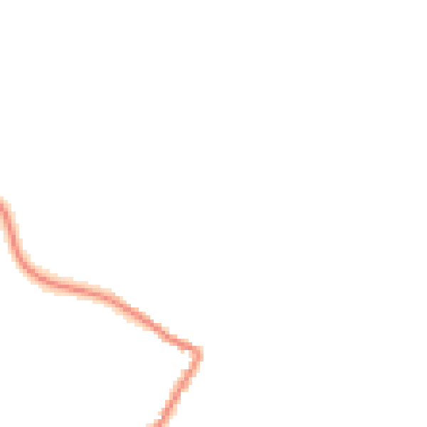 Night-time road noise heatmap for TR26 3DX