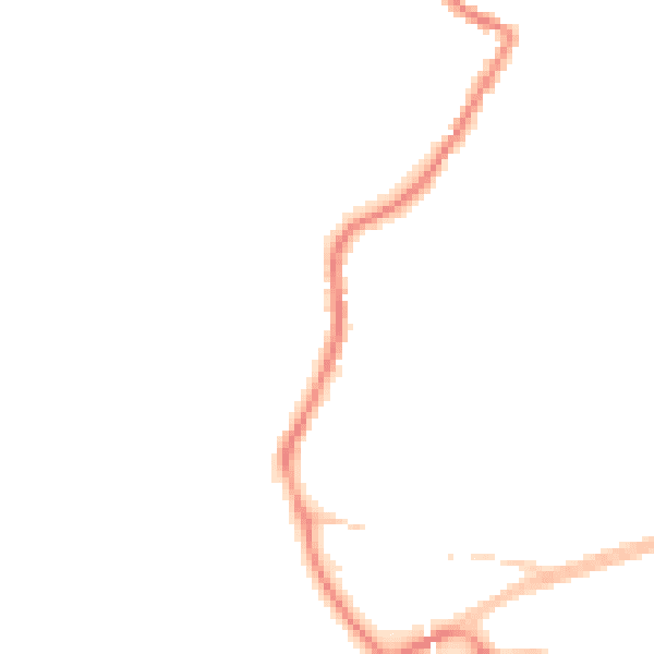 Night-time road noise heatmap for TR26 3EB