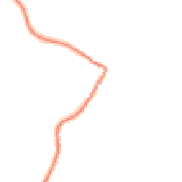 Night-time road noise heatmap for TR26 3EJ