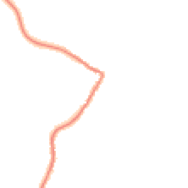 Night-time road noise heatmap for TR26 3EQ