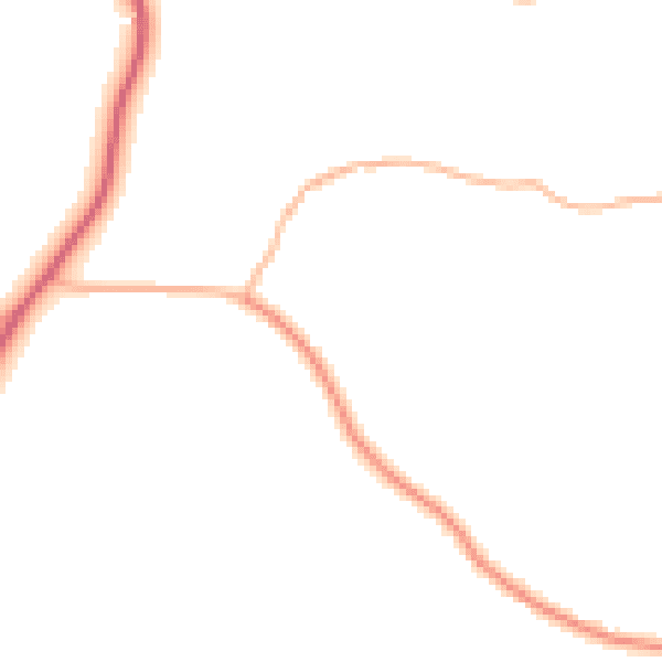 Daytime road noise heatmap for TR26 3JB