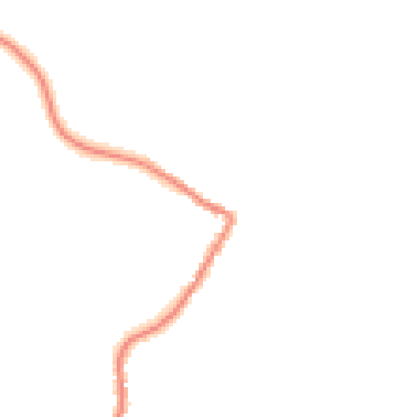 Night-time road noise heatmap for TR26 3LF
