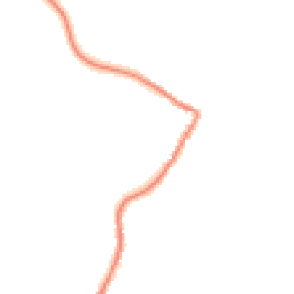 Night-time road noise heatmap for TR26 3LL