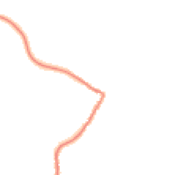 Night-time road noise heatmap for TR26 3LQ