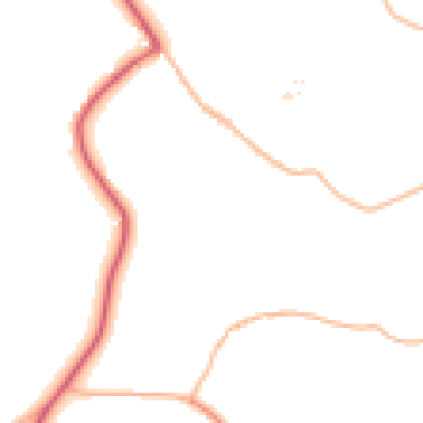 Daytime road noise heatmap for TR26 3LZ
