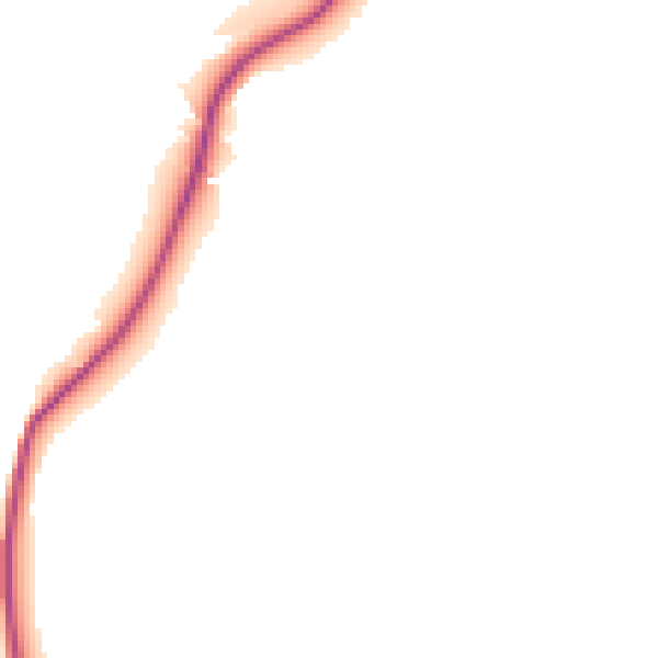 Night-time road noise heatmap for TR3 6AA