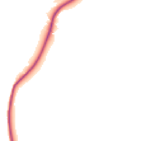 Night-time road noise heatmap for TR3 6AB