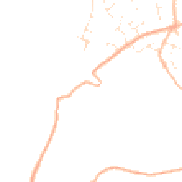 Daytime road noise heatmap for TR3 6BE