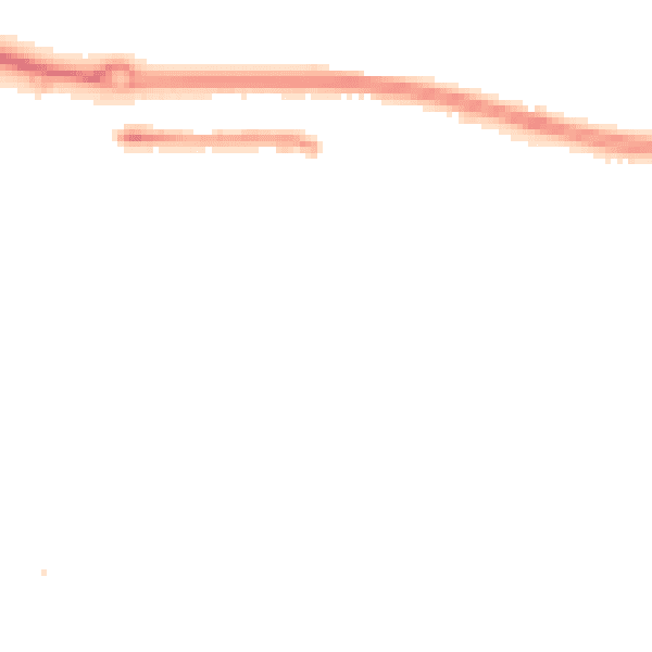 Night-time road noise heatmap for TR3 6DF
