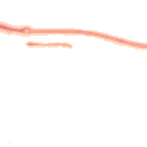 Night-time road noise heatmap for TR3 6DG