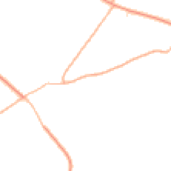 Daytime road noise heatmap for TR3 6EE
