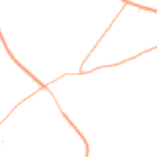 Daytime road noise heatmap for TR3 6EF