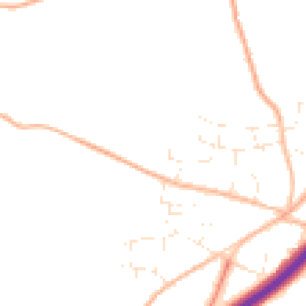 Daytime road noise heatmap for TR3 6GT