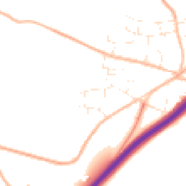 Daytime road noise heatmap for TR3 6HP