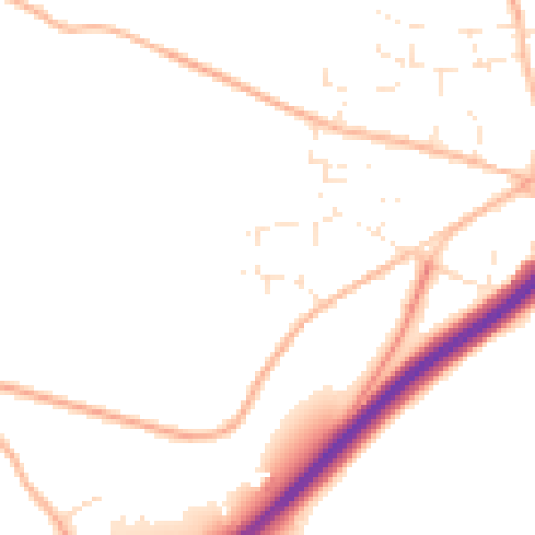 Daytime road noise heatmap for TR3 6HR