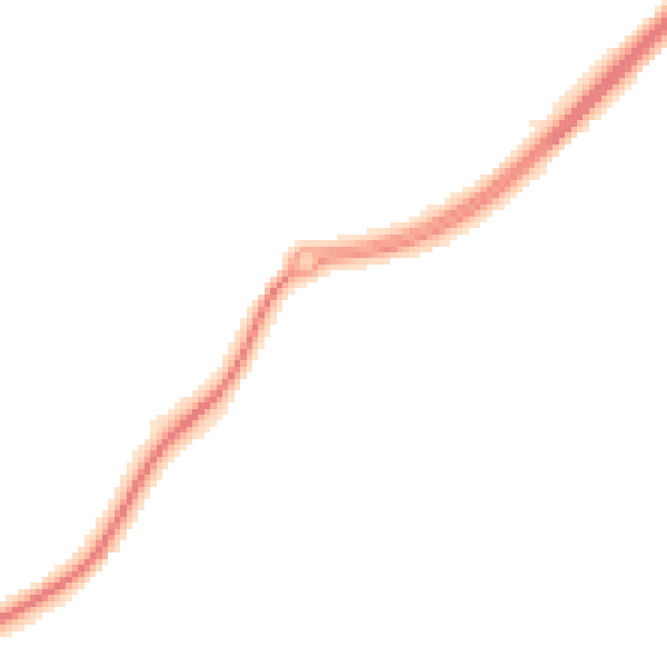 Night-time road noise heatmap for TR3 6PG