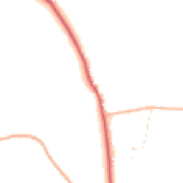 Daytime road noise heatmap for TR3 6QY
