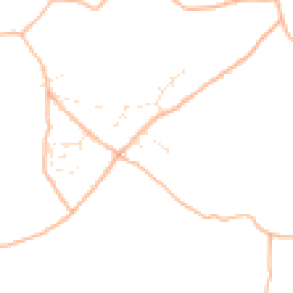 Daytime road noise heatmap for TR3 7DQ