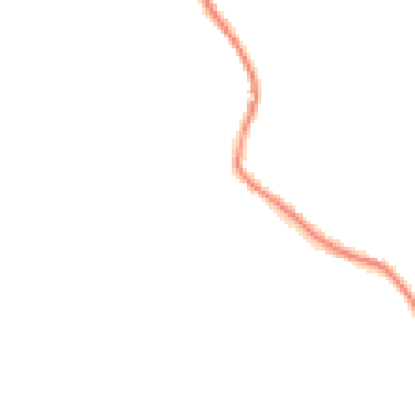 Night-time road noise heatmap for TR3 7ET