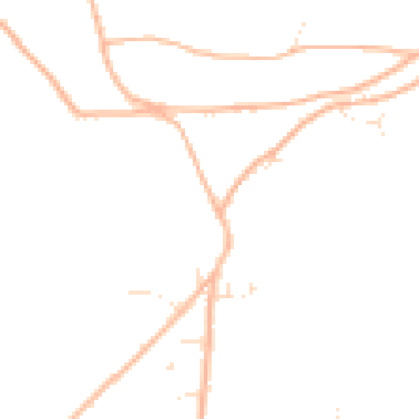 Daytime road noise heatmap for TR3 7PT