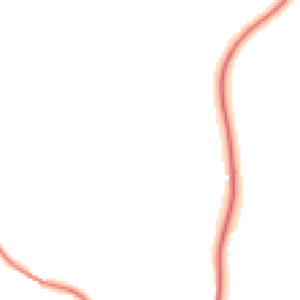 Night-time road noise heatmap for TR3 7QR