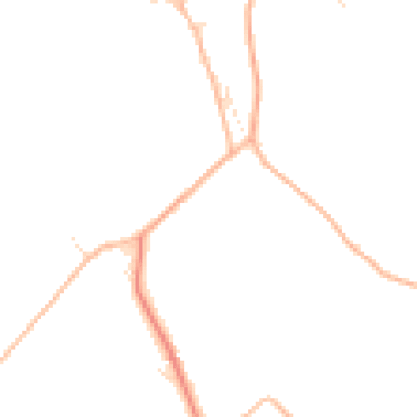 Daytime road noise heatmap for TR4 8AR