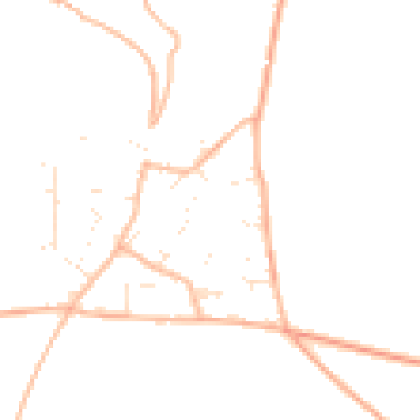 Daytime road noise heatmap for TR4 8BA