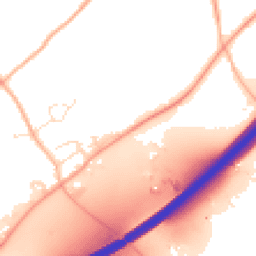 Daytime road noise heatmap for TR4 8EG
