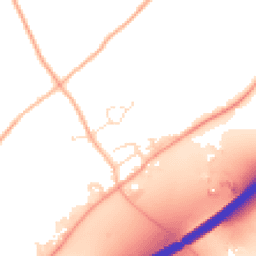 Daytime road noise heatmap for TR4 8EH