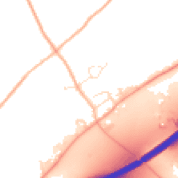 Daytime road noise heatmap for TR4 8EJ