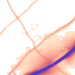 Daytime road noise heatmap for TR4 8ER