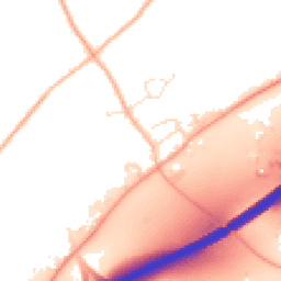 Daytime road noise heatmap for TR4 8ES