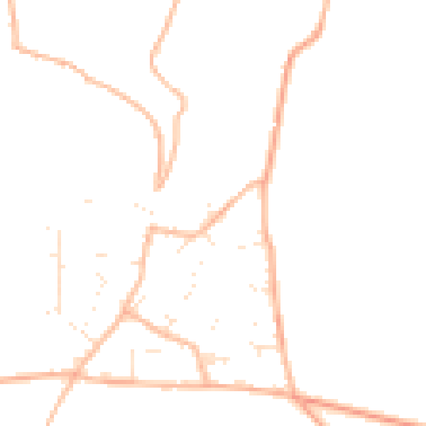 Daytime road noise heatmap for TR4 8FG