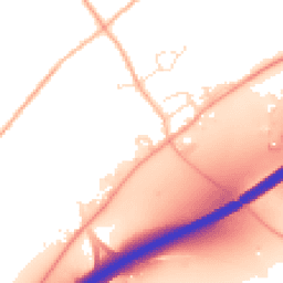 Daytime road noise heatmap for TR4 8FQ