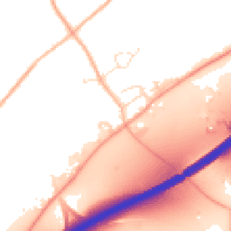 Daytime road noise heatmap for TR4 8FW