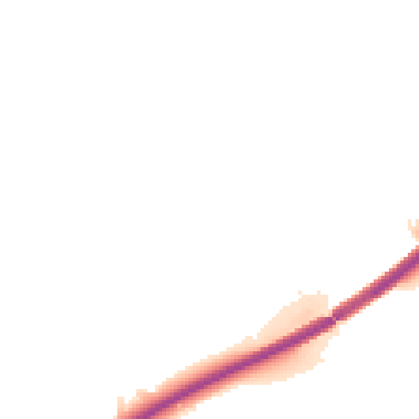 Night-time road noise heatmap for TR4 8FW