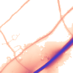 Daytime road noise heatmap for TR4 8FX