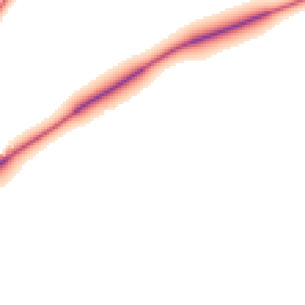 Night-time road noise heatmap for TR4 8JB