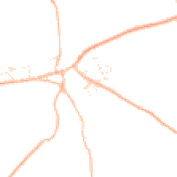 Daytime road noise heatmap for TR4 8JN