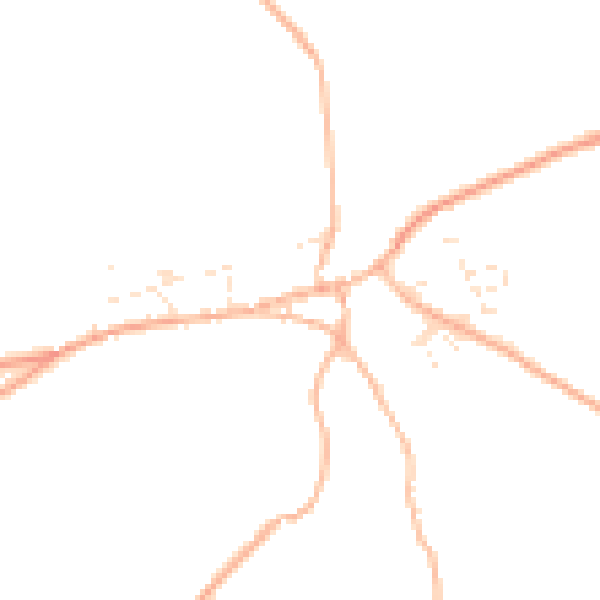Daytime road noise heatmap for TR4 8LN