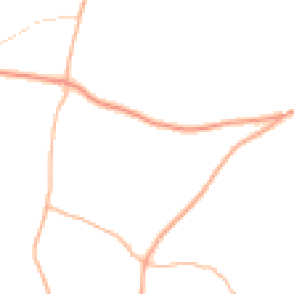 Daytime road noise heatmap for TR4 8NA