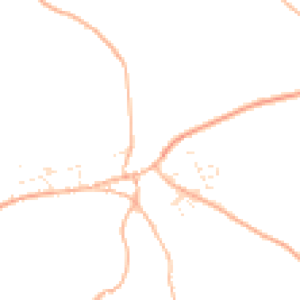 Daytime road noise heatmap for TR4 8NL
