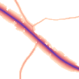 Daytime road noise heatmap for TR4 8PH