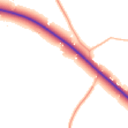 Daytime road noise heatmap for TR4 8PN