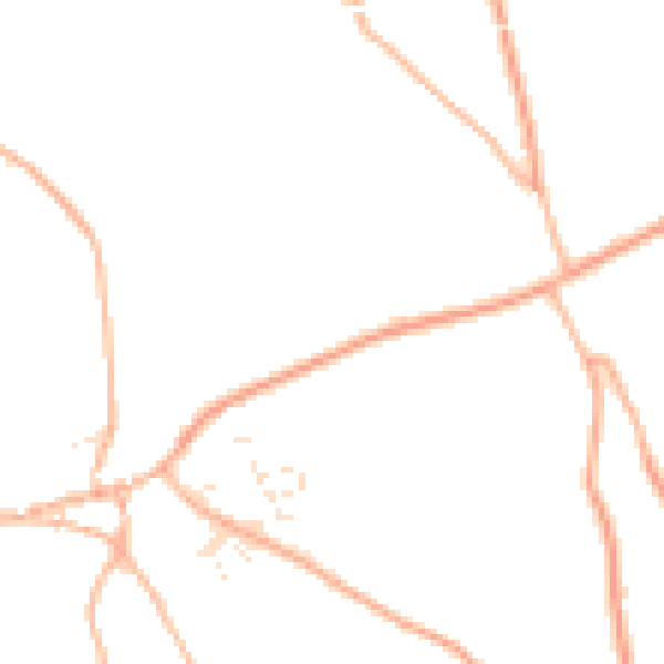 Daytime road noise heatmap for TR4 8QD