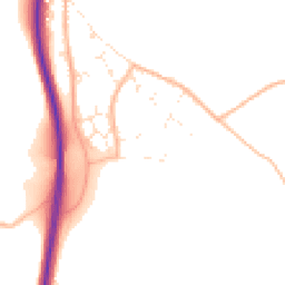 Daytime road noise heatmap for TR4 9BP