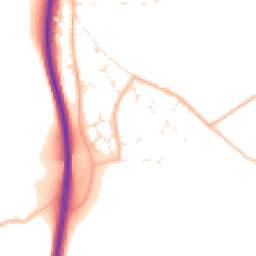 Daytime road noise heatmap for TR4 9BT